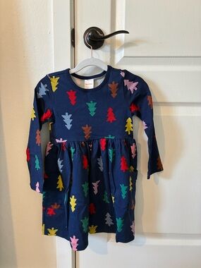 Hanna Andersson Holiday Trees Dress size 4T